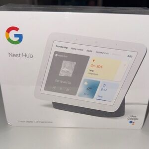 Google Nest Hub - Gray in plastic wrap-BRAND NEW !!!
